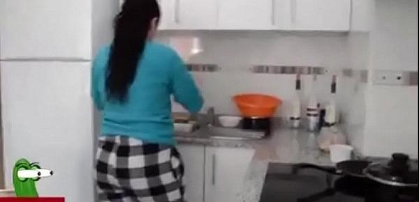  Hot Wife Fuck Hard by Husband- Latest Kitchen Sex